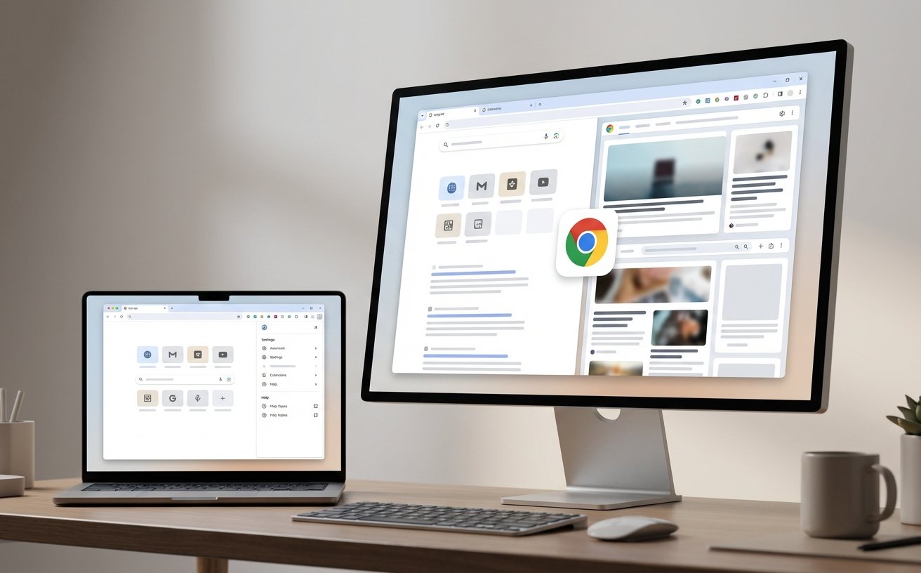 Chrome标签页管理与导航操作界面